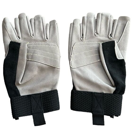 Intra-fit Open Finger Men’s Mountain Wall Rock Climbing Gloves Large Grey - Picture 1 of 4